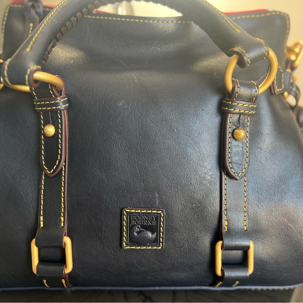 Dooney & Bourke Florentine Navy Small Satchel